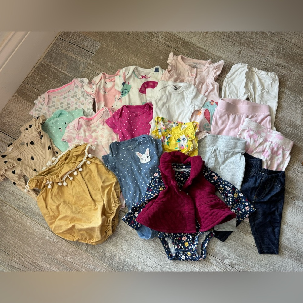 Baby Girl Clothes Newborn Clothes Bundle- 20 Pieces (List in Description)